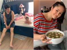Thanh Hằng vào bếp làm bánh khiến mẹ tròn mắt, fan “xui” nên mở kênh vlog