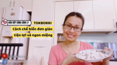 Cẩm Ly vừa làm bánh gạo Hàn Quốc vừa hát cải lương làm fan thích thú