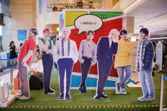 Monstar lần đầu ra mắt phiên bản 5 thành viên đẹp trai lộng lẫy trong sự kiện du lịch Hàn Quốc