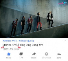 Sau 10 năm hoạt động, SHINee cũng đã chính thức “đút túi” MV đạt 100 triệu view đầu tiên