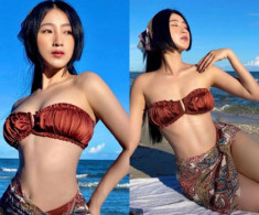 Sở hữu nhan sắc như búp bê Nhật, 9X diện bikini nhỏ xíu khoe eo thon nhìn phát mê