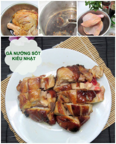 Thực đơn: Gà kiểu Nhật, canh bí nấu tôm