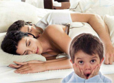 “Bố, sao bố lại nằm ép lên mẹ thế?”, mẹ đỏ mặt nhưng may mắn bố đáp cực nhanh