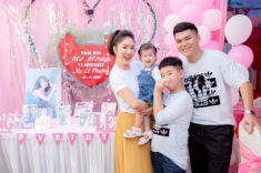 Chụp cùng hội mỹ nhân bị nói “bà Phương béo nhất”, Lê Phương đáp trả làm mẹ bỉm vui lây