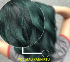 Những màu tóc xanh rêu đẹp ấn tượng phù hợp với mọi gương mặt
