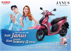 Tặng ngay Samsung Galaxy J2 Prime khi mua Yamaha Janus