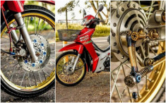 Wave 110i độ kiểng tạo ấn tượng với đôi chân mỏng manh của biker Thailand