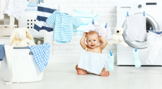 Bé bị kích ứng da: Ba mẹ hãy chú ý tới việc giặt đồ