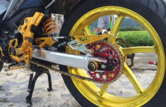 Exciter 150 độ kiểng ‘ bánh bèo ’ đầy hầm hố của biker Thanh Hóa