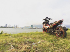 Exciter 150 độ nhẹ nhàng khoe dáng đầy cá tính của biker Đà Nẵng