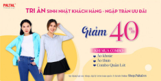 Giảm ngay 40% cho khách hàng có ngày sinh trong tháng khi mua sản phẩm thời trang Paltal