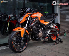 Honda CB500F độ xuất sắc qua Version ‘cơn lốc màu da cam’