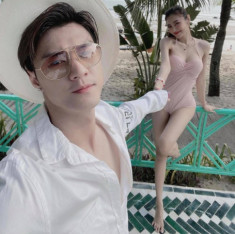 Khoe body bên người chồng vũ công, Linh Chi nhìn như không mặc gì vì bị trang phục hại