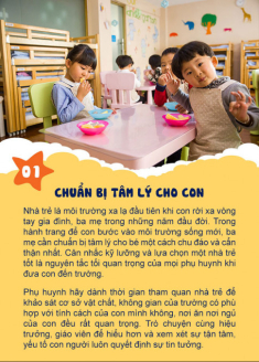 Mẹ cần chuẩn bị những gì cho hành trình “con cưng đi nhà trẻ”?