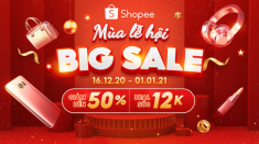 Shopee sale nửa giá chào đón Mùa lễ hội cuối năm, các tín đồ mua sắm không nên bỏ lỡ