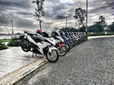 Exciter 150 bạch mã của biker Tiền Giang