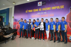Suzuki trao quà tặng cho tuyển thủ U23 Nguyễn Quang Hải