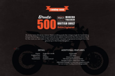 Herald Brute 500 Street Concept mẫu xe lắp ráp 100% từ Anh Quốc khá lôi cuốn các tay mê xe cổ