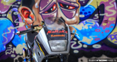 Hút hồn với chiếc Kawasaki Kips 150 độ gây mê qua nền ảnh sơn Graffiti