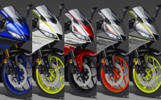 Lộ ảnh Yamaha R25 2019 với 5 sắc màu mới đậm chất thể thao