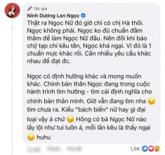 Chối từ danh xưng “ngọc nữ”, Lan Ngọc gần đây chuộng hở hang, không cắt xẻ cũng quên nội y