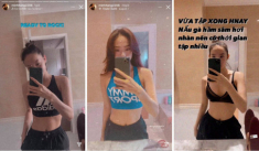 Hết thời váy áo lộng lẫy, chị em Vbiz phối đủ kiểu đồ tập ở nhà: một công đôi chuyện