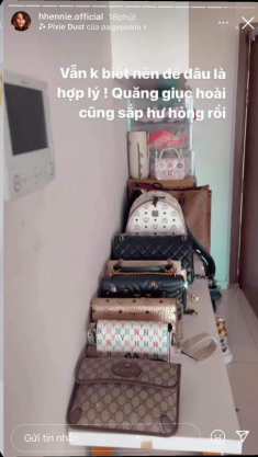 H’Hen Niê lần đầu làm room tour nhà thuê, choáng nhất là góc khoe túi hiệu