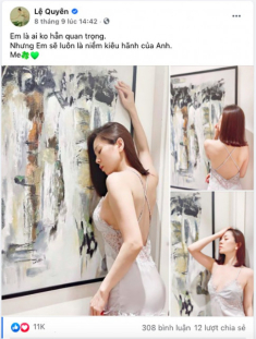 Lệ Quyên diện đồ ngủ e ấp như thiếu nữ nhưng có gì đó sai sai mà phải xoá