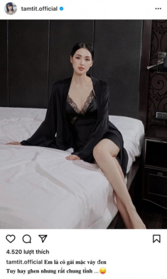 Tâm Tít khoe vòng một hờ hững với đầm ngủ, tiết lộ màu váy yêu thích