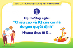 5 sai lầm thường gặp của mẹ “vô tình” kìm hãm trí thông minh và chiều cao của trẻ