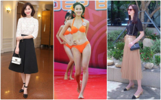 Chân váy công sở được dàn hoa hậu lăng xê, diện lên giấu nhẹm khuyết điểm chân vòng kiềng