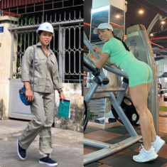 Cô công nhân U45 mê gym, là mẹ 2 con dáng đẹp hơn gái trẻ, bắp tay to hơn chồng