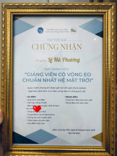 Cô giáo được sinh viên tặng bằng khen “vòng eo chuẩn nhất hệ mặt trời” hóa ra đã làm mẹ