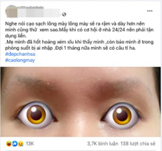 Cười ngất với pha cạo trắng lông mày khiến ai nấy đều hoảng hốt của chị em ngày dịch