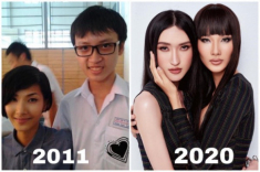 Fan nam Hoàng Thùy 9 năm trước giờ thi chuyển giới, đứng cạnh Á Hậu quyến rũ không thua