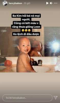 Hà Hồ tung ảnh Kim Lý lúc nhỏ, chứng tỏ Leon lớn sẽ thành nam thần như bố vì 2 điểm