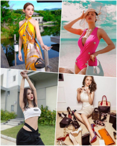 Khác hẳn hội vợ đại gia mê hở, Đàm Thu Trang “lên đồ” công sở kín từ đầu đến chân
