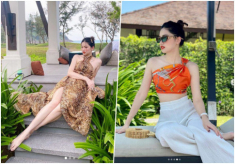 Mặc kệ phấn son, một Á hậu tiết lộ mặt mộc khác “một trời một vực” khi tháo khẩu trang