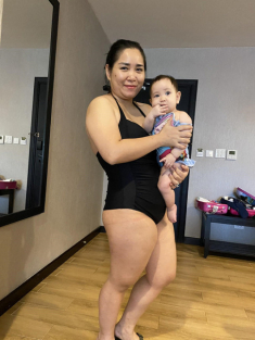 Mẹ ba con “lột xác” ngoạn mục khi giảm 12kg trong 6 tháng