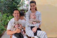 Những khoảnh khắc bố bố con con của Kim Lý và Lisa làm Hồ Ngọc Hà ghen đỏ mắt