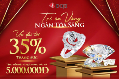 Siêu ưu đãi tới 35% từ DOJI - Thương hiệu Trang sức dẫn đầu thị trường Việt Nam