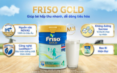 Vỗ về hệ tiêu hóa con yêu với Friso Gold mới chứa đạm nhỏ tự nhiên