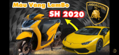 Độ màu vàng LAMBOGINI trên Honda SH 150 2020