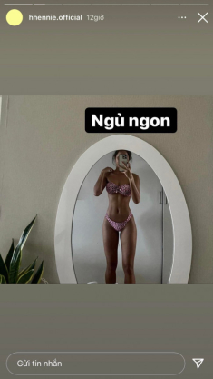 Mất ngủ với tấm hình mặc áo tắm khoe dáng trước gương của Hoa hậu người Ê Đê