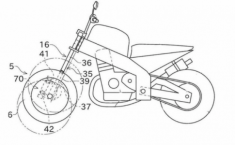 Kawasaki tiết lộ bằng sáng chế mẫu xe ba bánh mới