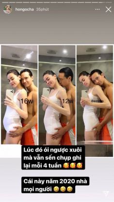Hà Hồ tung hình bầu bí hiếm hoi, sắc vóc nữ hoàng, “bàn tay hư” Kim Lý chiếm sóng