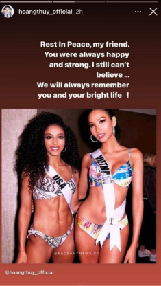 Nàng hậu từng là đối thủ của Hoàng Thuỳ tại Miss Universe 2017 qua đời
