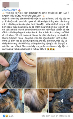 Tẩy tóc chơi Tết, gái xinh ngồi 11 tiếng nhận về cái kết cháy da đầu, chảy dịch mủ