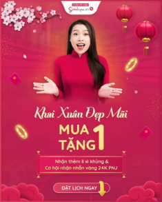 Khai xuân làm đẹp đón lộc vàng 24K tại Thẩm mỹ viện Seoul Spa