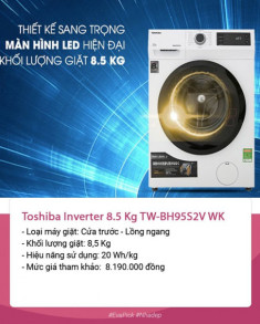 Top 5 máy giặt lồng ngang giá rẻ dưới 10 triệu tốt nhất 2022